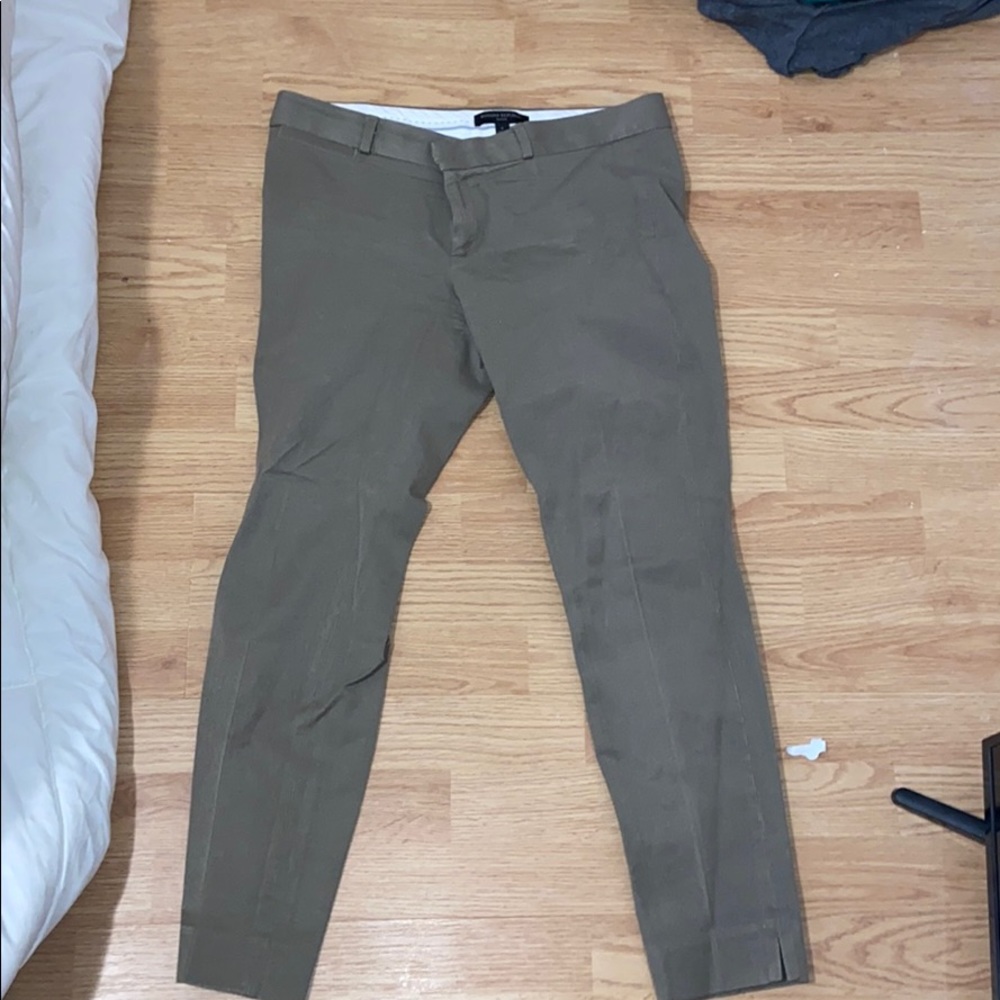Banana Republic Olive Green Skinny Sloan Pants